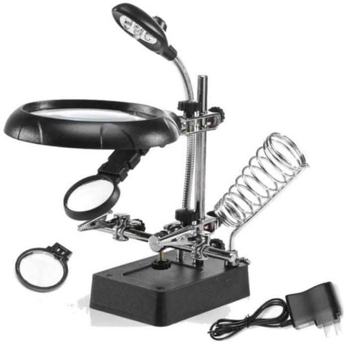 Kính Lúp Đôi Để Bàn Có Đèn Led Chiếu Sáng 206761