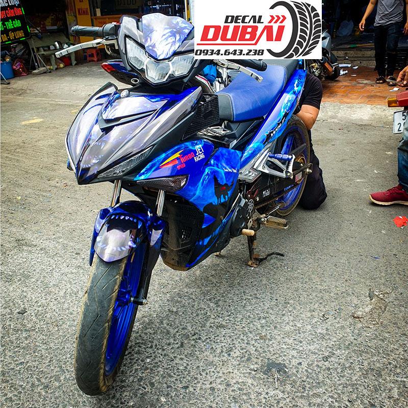 Tem Exciter 150 WOLF Xanh Đen