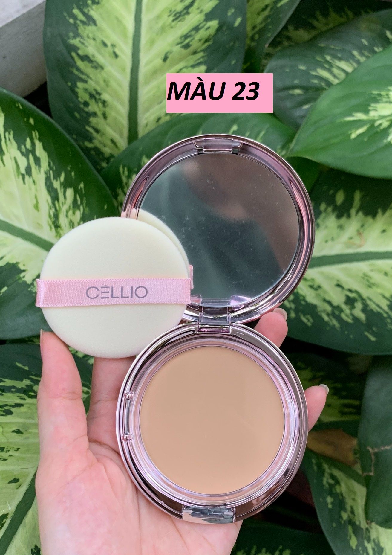 Phấn phủ siêu mịn Cellio EX Collagen Twoway Cake [Tặng kèm lõi]