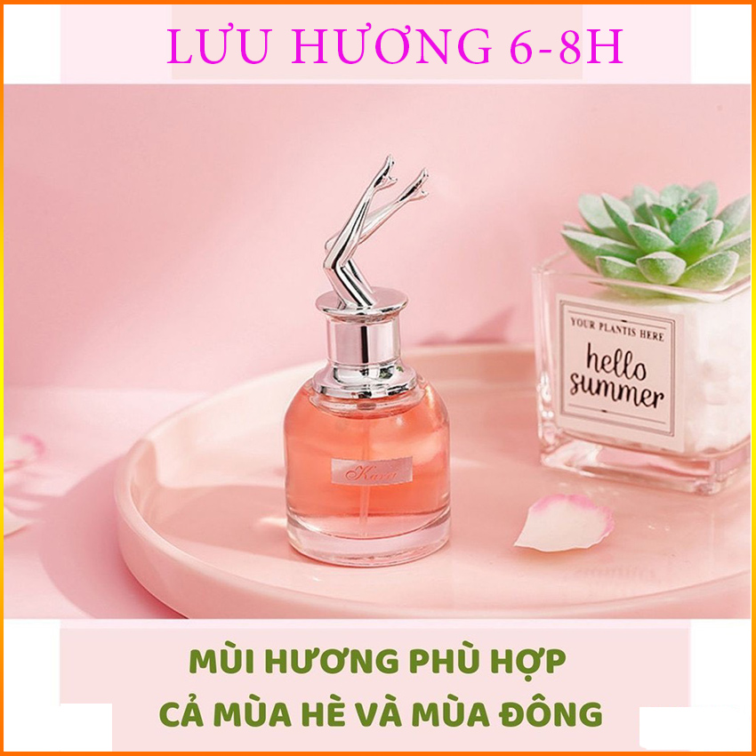 [YÊU THÍCH]Nước hoa nữ Karri hình đôi chân hoa hậu-Nước hoa lưu hương lâu hàng nội địa trung-KIWI WIN