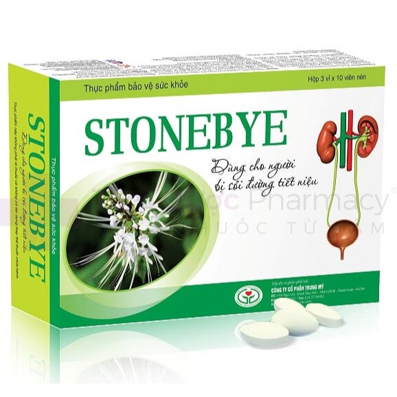 Stonebye - Hỗ trợ giảm sỏi thận, sỏi tiết niệu (Hộp 30 viên)
