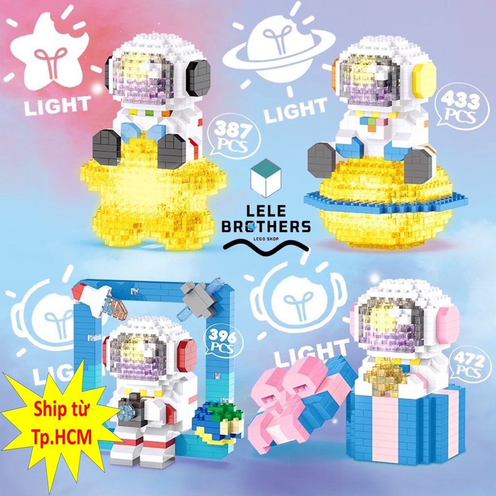 Lego Phi Hành Gia lắp ráp mô hình Dễ Thương Cho Bé SPACE BRICKS