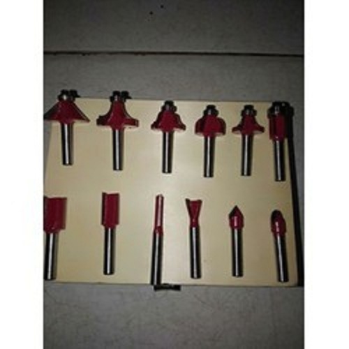 mũi phay gỗ cốt 6.3mm bộ 12 cái