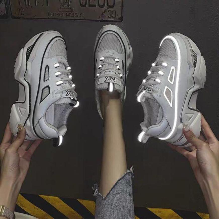 Giày thể thao nữ sneaker phát quang độn đế 6cm FULL BOX giá rẻ