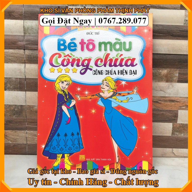 TẬP TÔ MÀU CÔNG CHÚA CHO BÉ