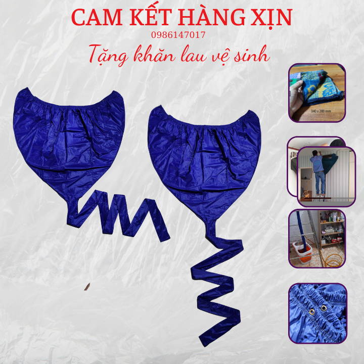 áo trùm vệ sinh máy lạnh áo rửa máy lạnh ( tặng khăn lau)