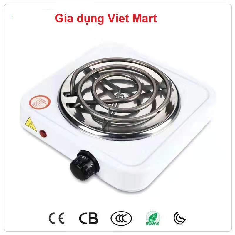 Bếp hơ lá trầu FREESHIP bếp điện mini 1000w cao cấp sơn tĩnh điện đen tự động ngắt điện Tiết kiệm điện,Bếp Sử dụng dễ dàng có nút xoay tăng giảm nhiệt độ