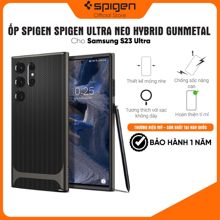 Spigen case ultra neo hybrid for samsung galaxy s23 - acs05627 - acs05626