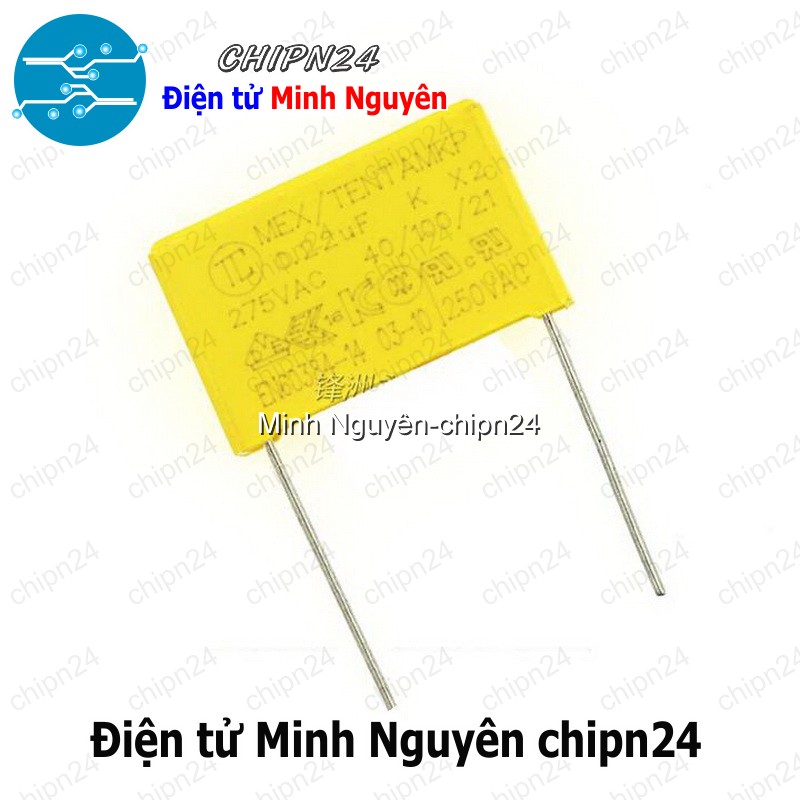 [5 con] (F239) Tụ hộp 224 275VAC 22.5mm (0.22uF MEX/TENDA MKP K X2 40/100/21) - HH002899
