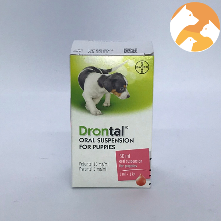 Drontal [50 ml] xổ giun nước dạng uống cho chó con
