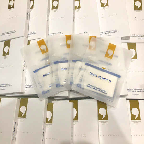 Xanh - Derm All Matrix - Mặt Nạ Dưỡng Trắng Cấp Ẩm Thải Độc Da
