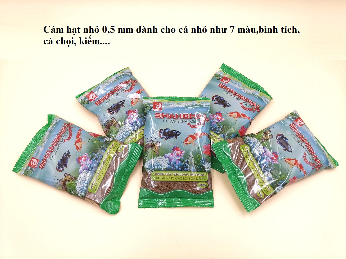 Combo 2 gói cám Shanghai hạt mịn (2 túi 100g)