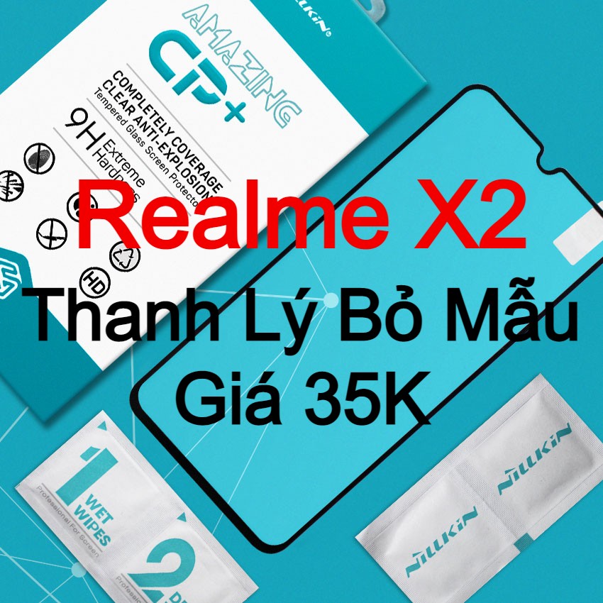 Miếng kính cường lực cho Realme X2 Full màn hình hiệu Nillkin.tw
