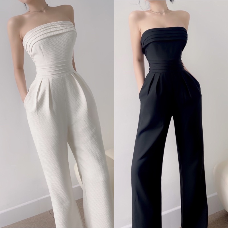 Jumpsuit Cúp Ngực Bo Chun