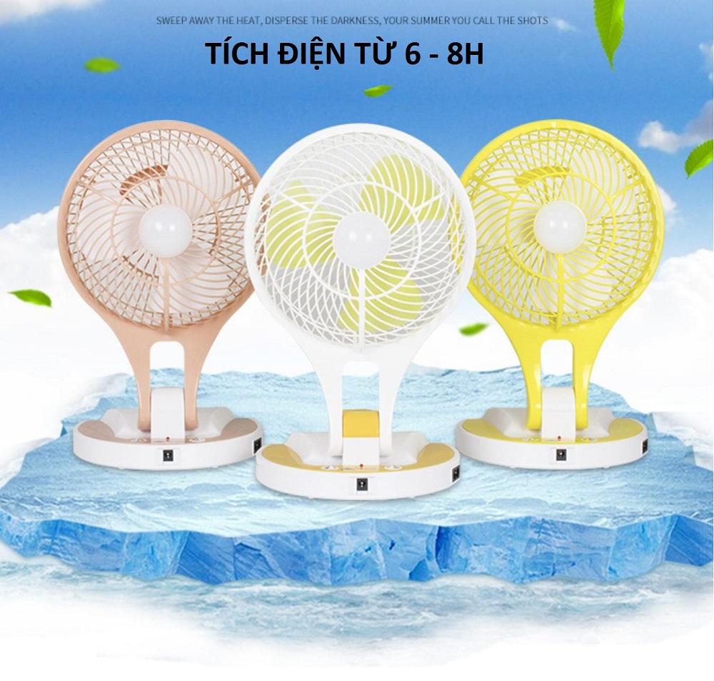 Quạt tích điện việt nam, Quạt tích điện lớn, Quạt Gấp Tích Điện Mini Fan Đa Năng Cao Cấp. Quạt mini FAN dung lượng sử dụng liên tục 3 - 4h bảo hành bỞI Lucky Store SG.