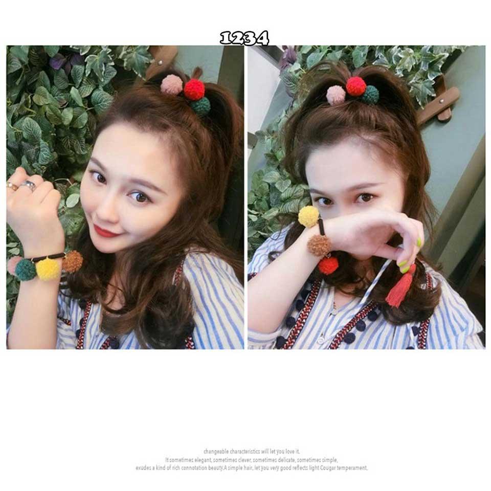 [HCM]Dây Cột Tóc Tròn Đơn Giản Ah1234 (Mẫu ngẫu nhiên)