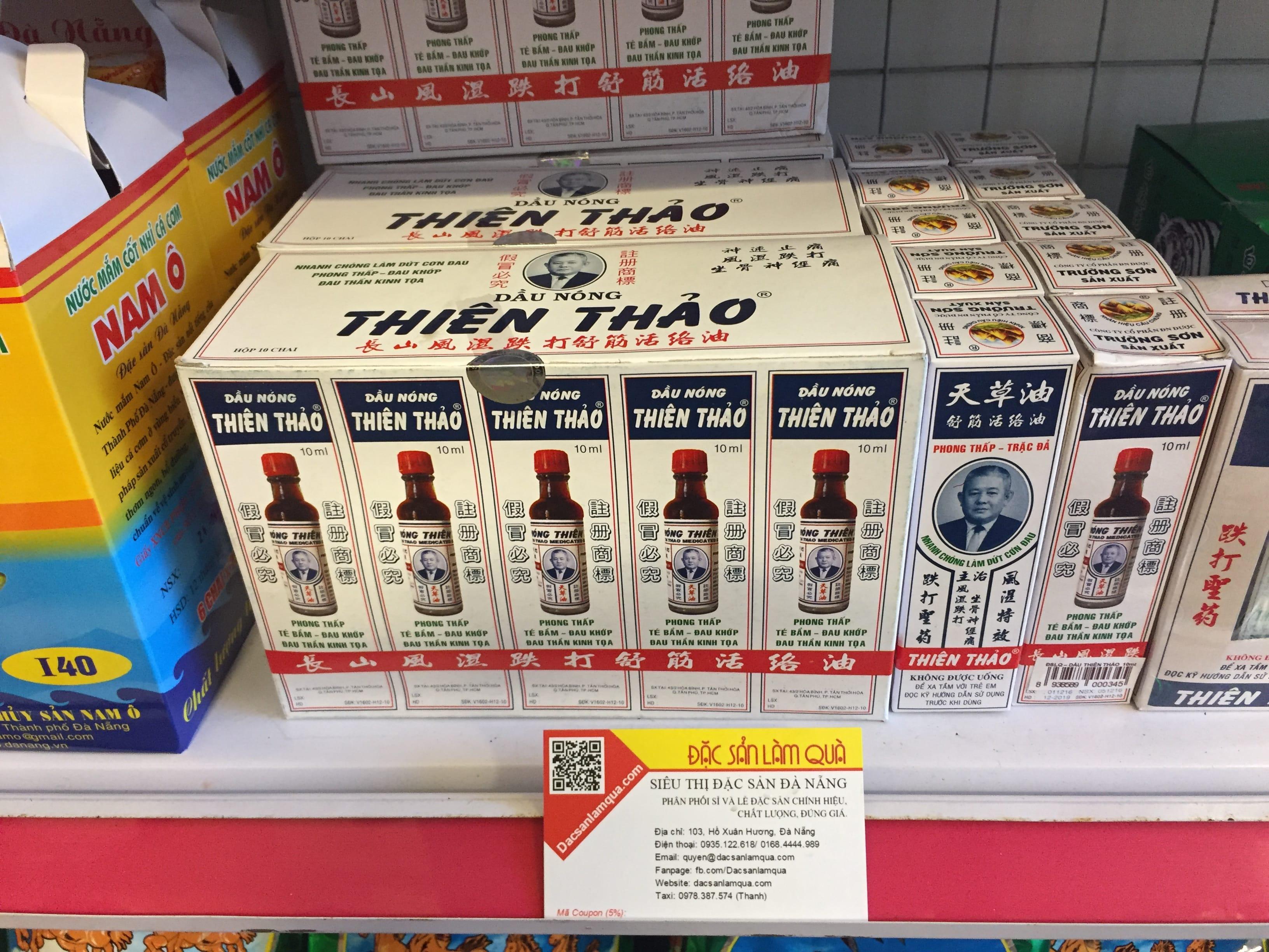 Combo 05 chai Dầu nóng Thiên Thảo (10ml/chai)