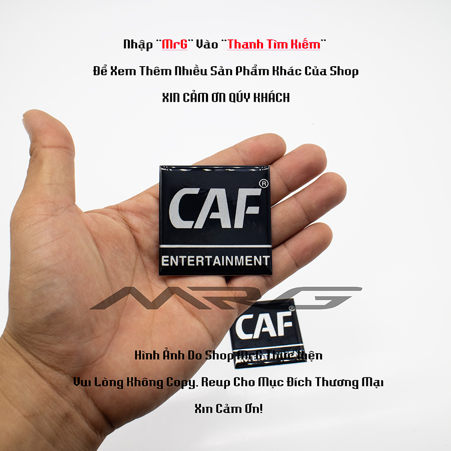 Cặp 2 Tem Loa CAF (c.a.f) 5cm x 5cm