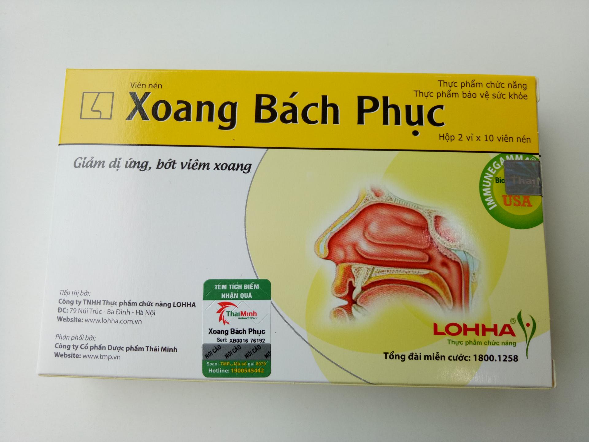Xoang Bách Phục - Bớt viêm xoang, giảm dị ứng