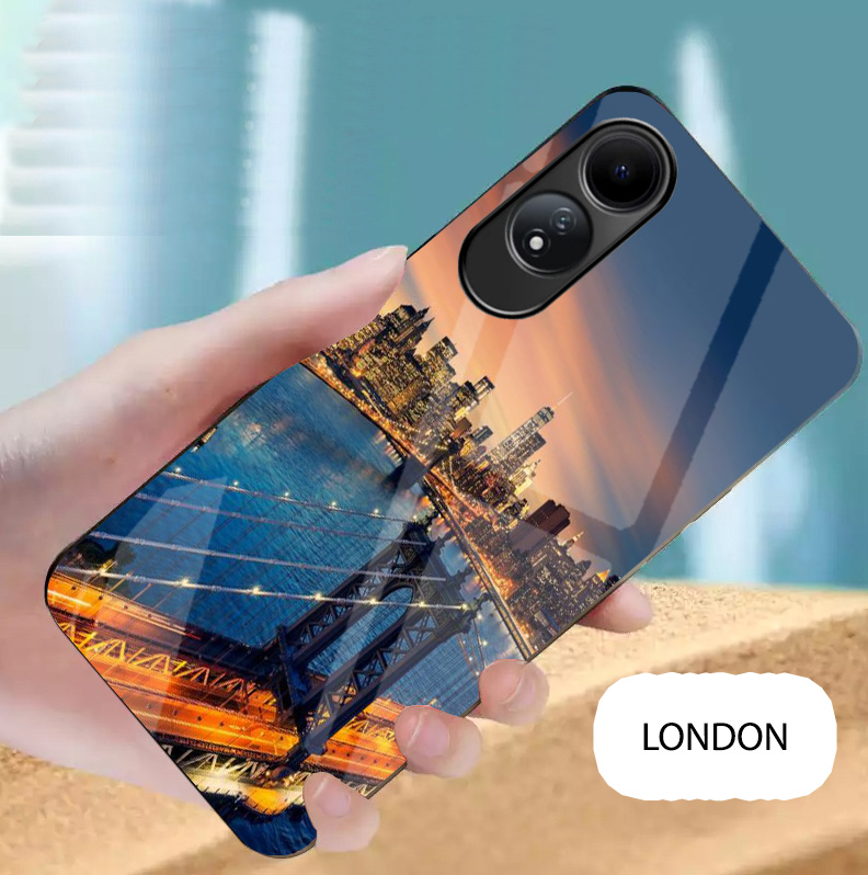 Ốp OPPO A60 mặt kính gương bóng Cao Cấp