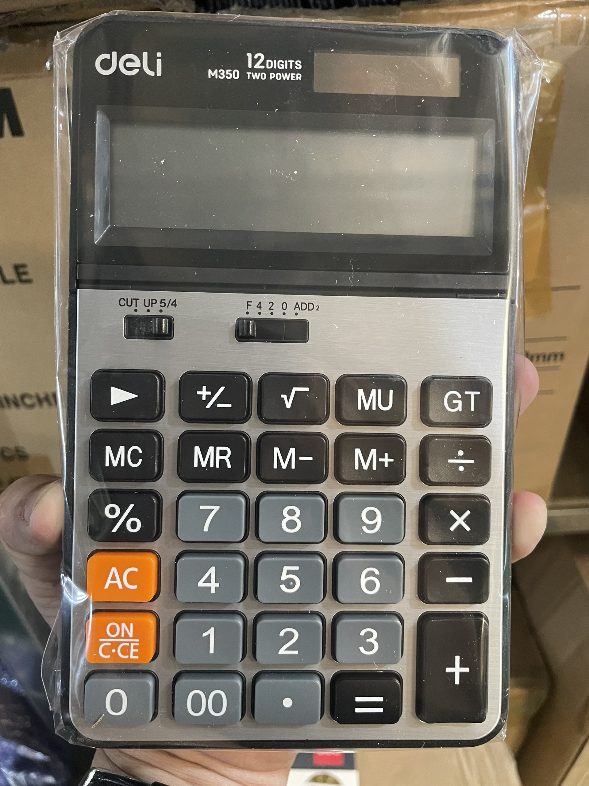Máy tính 12 số deli m350
