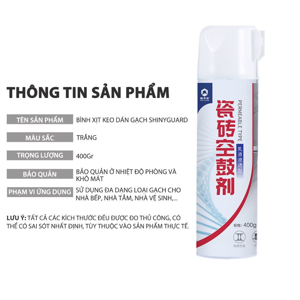 Chai xịt keo dán gạch