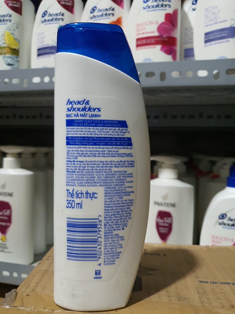 DẦU GỘI HEAD & SHOULDERS BẠC HÀ MÁT LẠNH 350ML