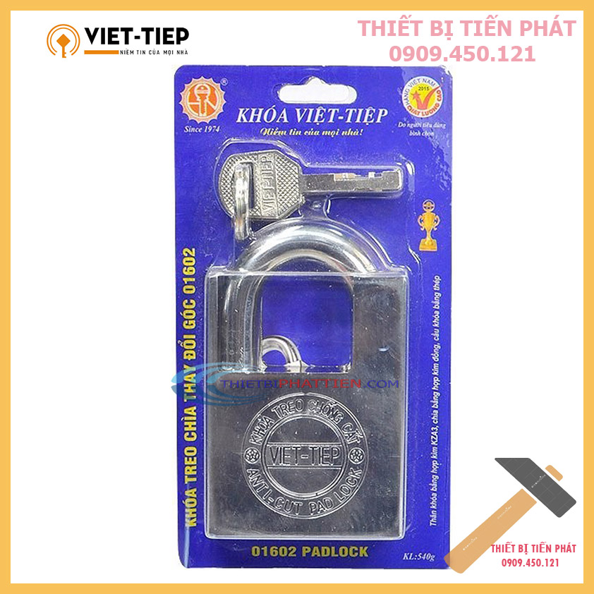 Ổ Khóa Cửa VIỆT TIỆP 01602 Chống Cắt 6 Phân (60mm) Lớn Cao Cấp (Chính Hãng)