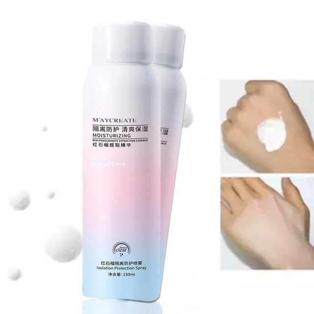 [HCM]Xịt Chống Nắng Trắng Da Maycreate 150ml Spf35