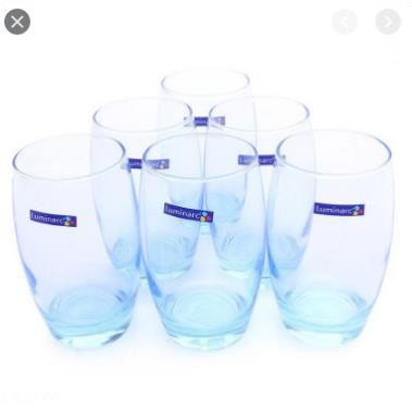 Ly thủy tinh luminarc salto ice blue hi ball 350ml thủy tinh màu cao cấp