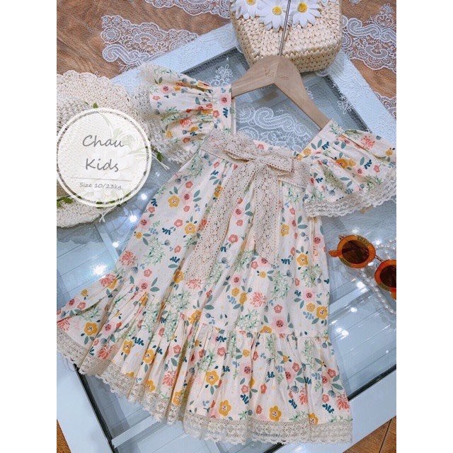 Váy nơ ren tiểu thư cho bé 8-16kg