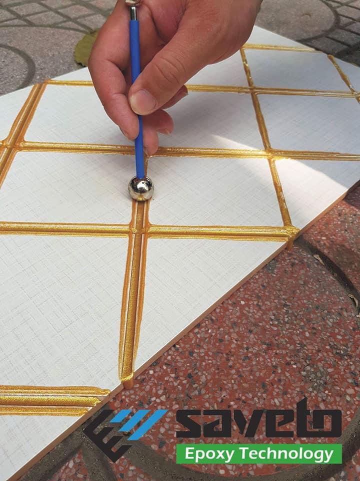 Keo chít mạch saveto vàng ánh kim S08