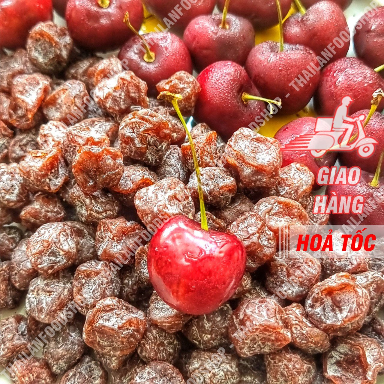 Cherry Sấy Ô Mai ( Hàng Nhập Khẩu Thái Lan ) - Lon 500gr
