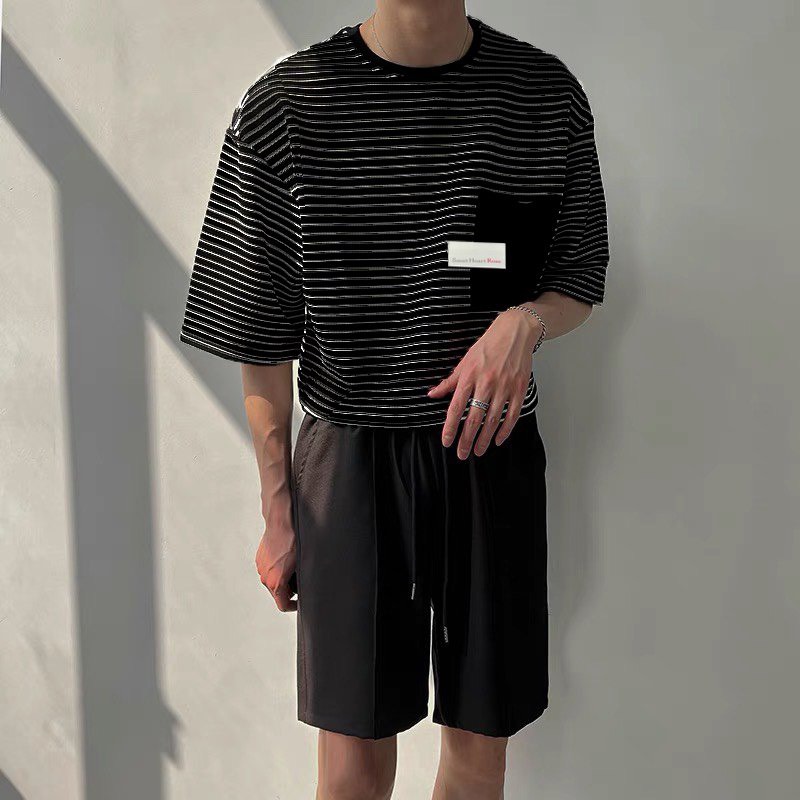 Áo thun Sọc ngang ROSE Unisex