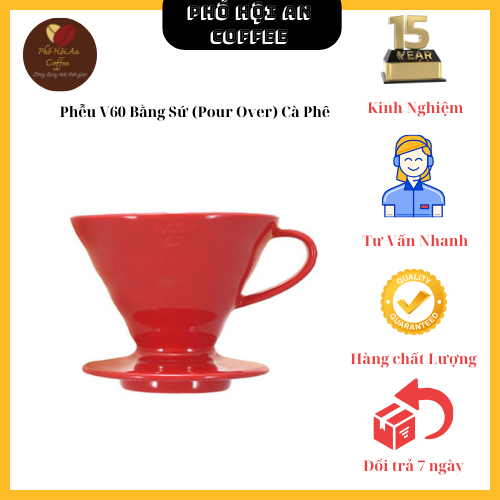 Phễu V60 Bằng Sứ (Pour Over) Cà Phê