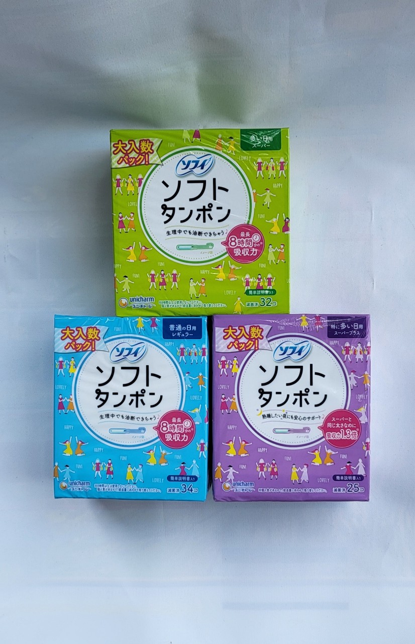 Tampon Unicharm ( ống nhựa ) lẻ 1 cái