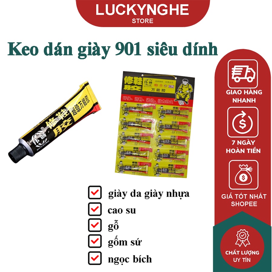 Keo dán siêu tiện dụng 901 thần thánh, dán giầy dép, gia dụng