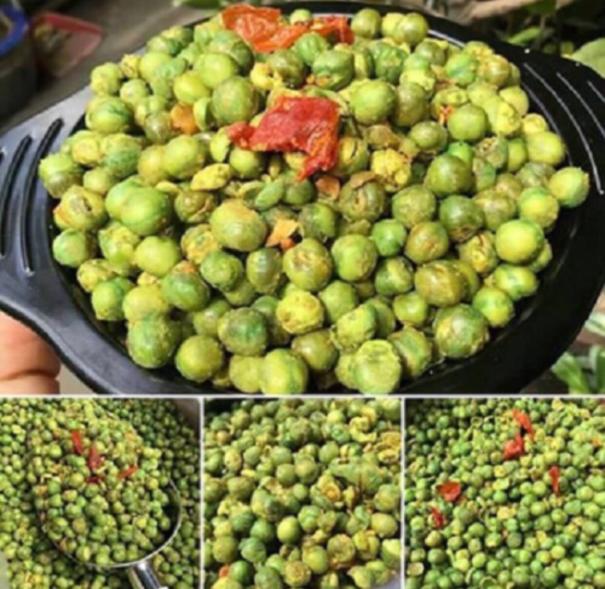 500G ĐẬU HÀ LAN SẤY TỎI ỚT