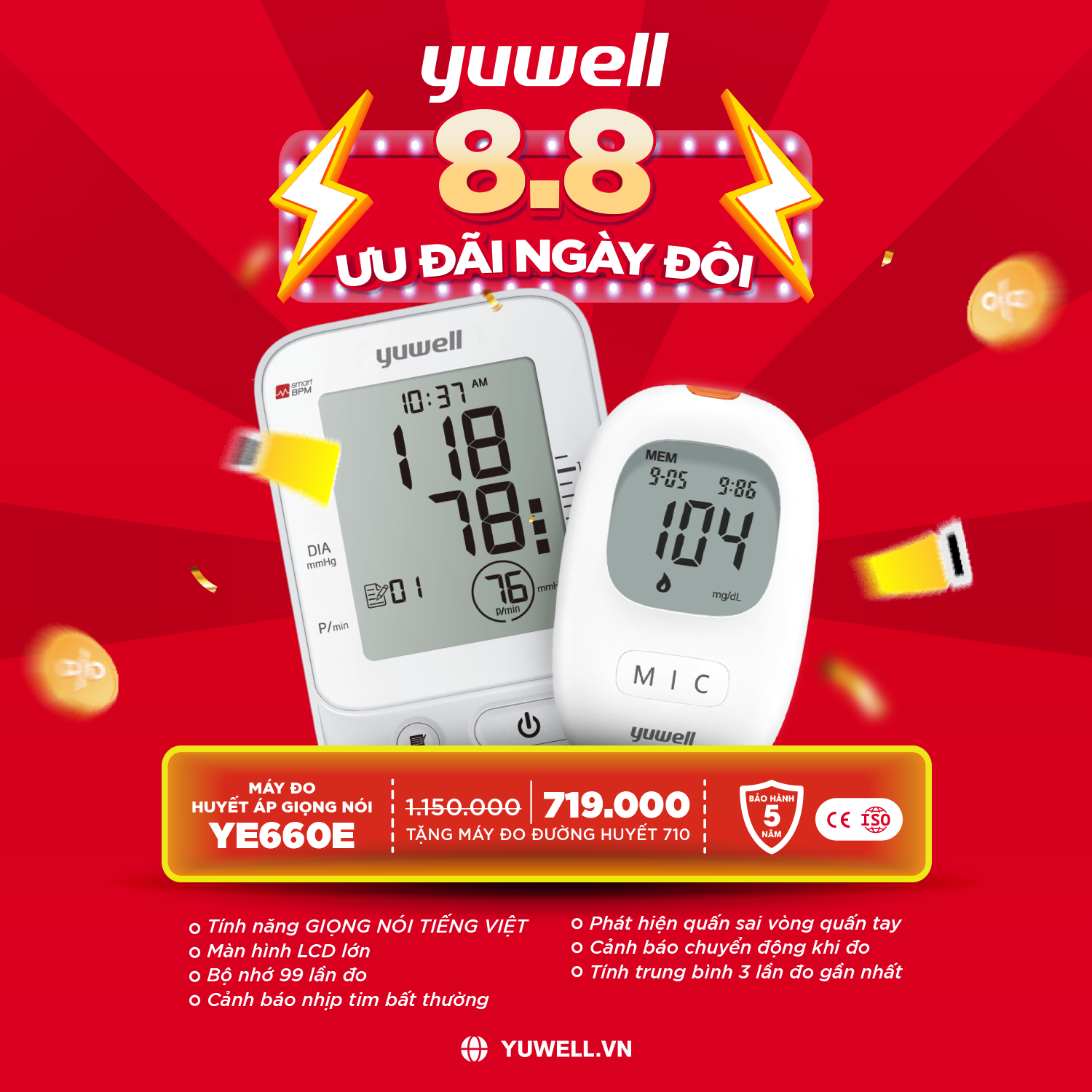 Máy đo đường huyết áp