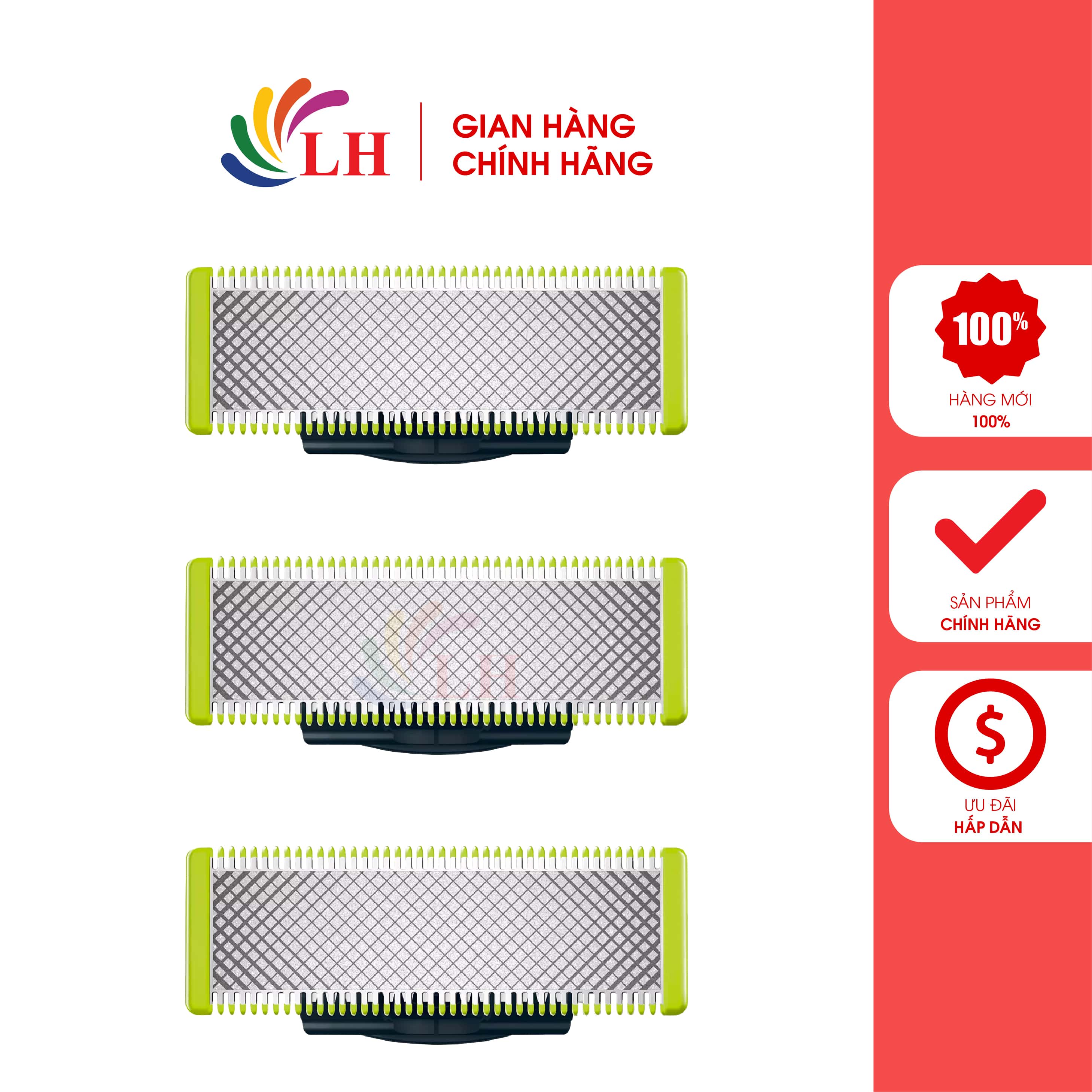 Lưỡi dao thay thế máy cạo râu Philips Oneblade - Dễ sử dụng, Lưỡi dao có thể rửa bằng nước, Lưỡi dao bền
