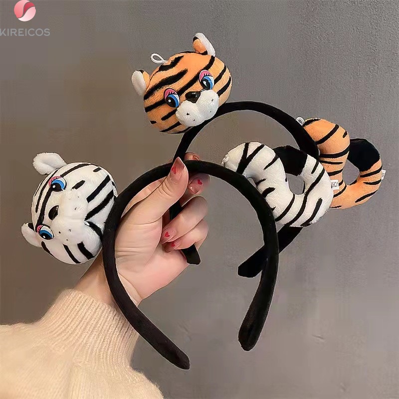 Băng Đô Bờm Cài Tóc Chú Hổ Siêu Kute - kireicos