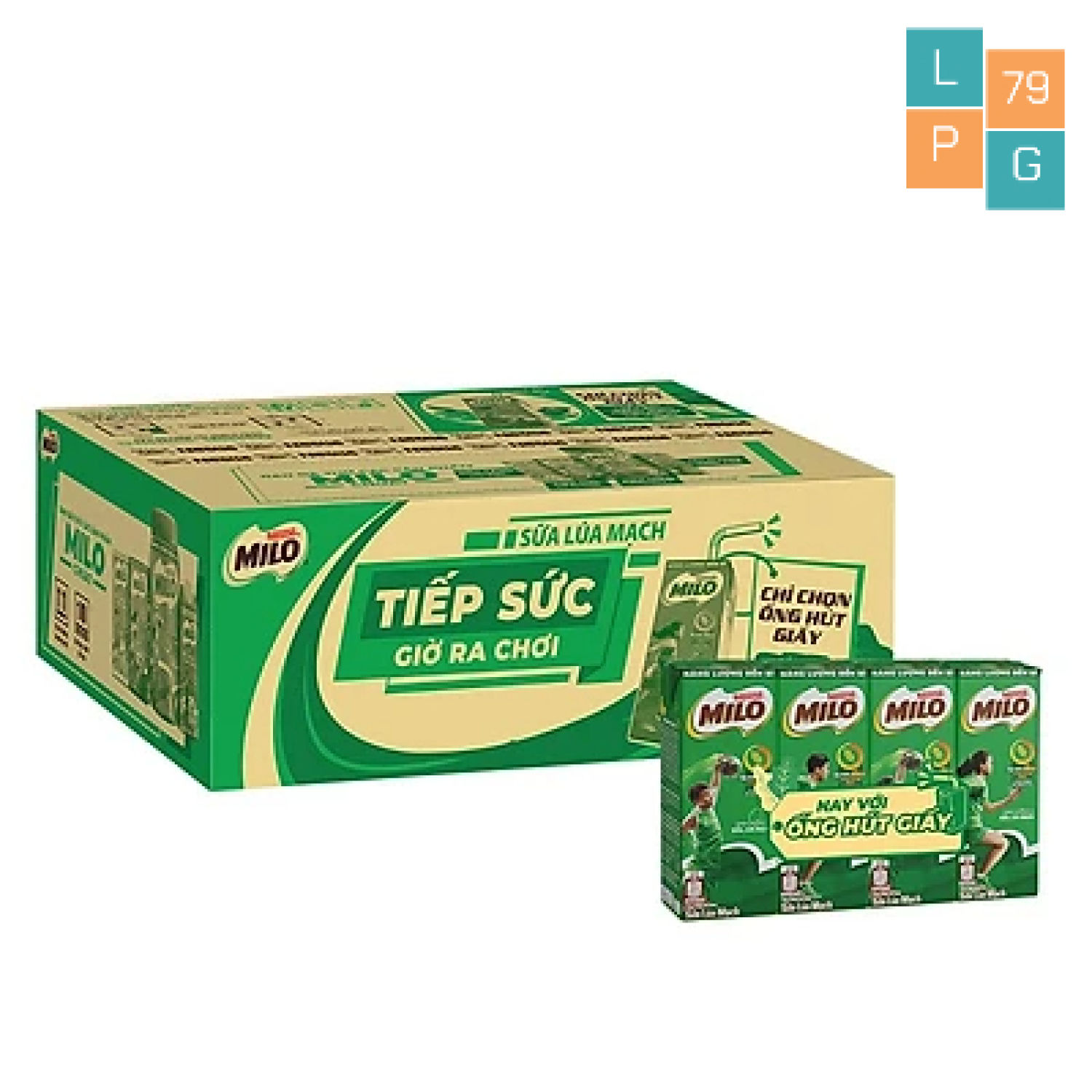 [Freeship HCM - Giao Nhanh 2H] Thùng 48 Hộp Sữa Lúa Mạch Nestlé® Milo®180ml (Phiên Bản Ống Hút Giấy - 48 x 180ml) [Lê Gia Phát 79]