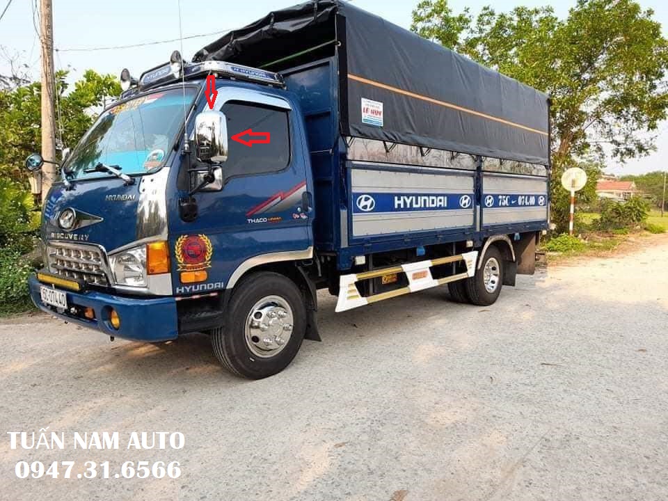 Ốp gương lùi mạ xi crôm hyundai 3.5 tấn hd72/hd78/hd88/hd99