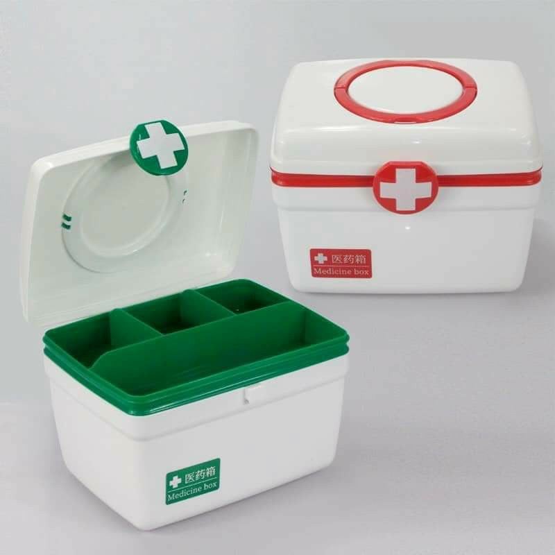 Hộp Đựng Gia Đình,Hộp đựng thuốc, hộp y tế gia đình, tủ nhựa đựng đồ nhiều ngăn đa năng - Tủ thuốc mini cho gia đình tiện lợi