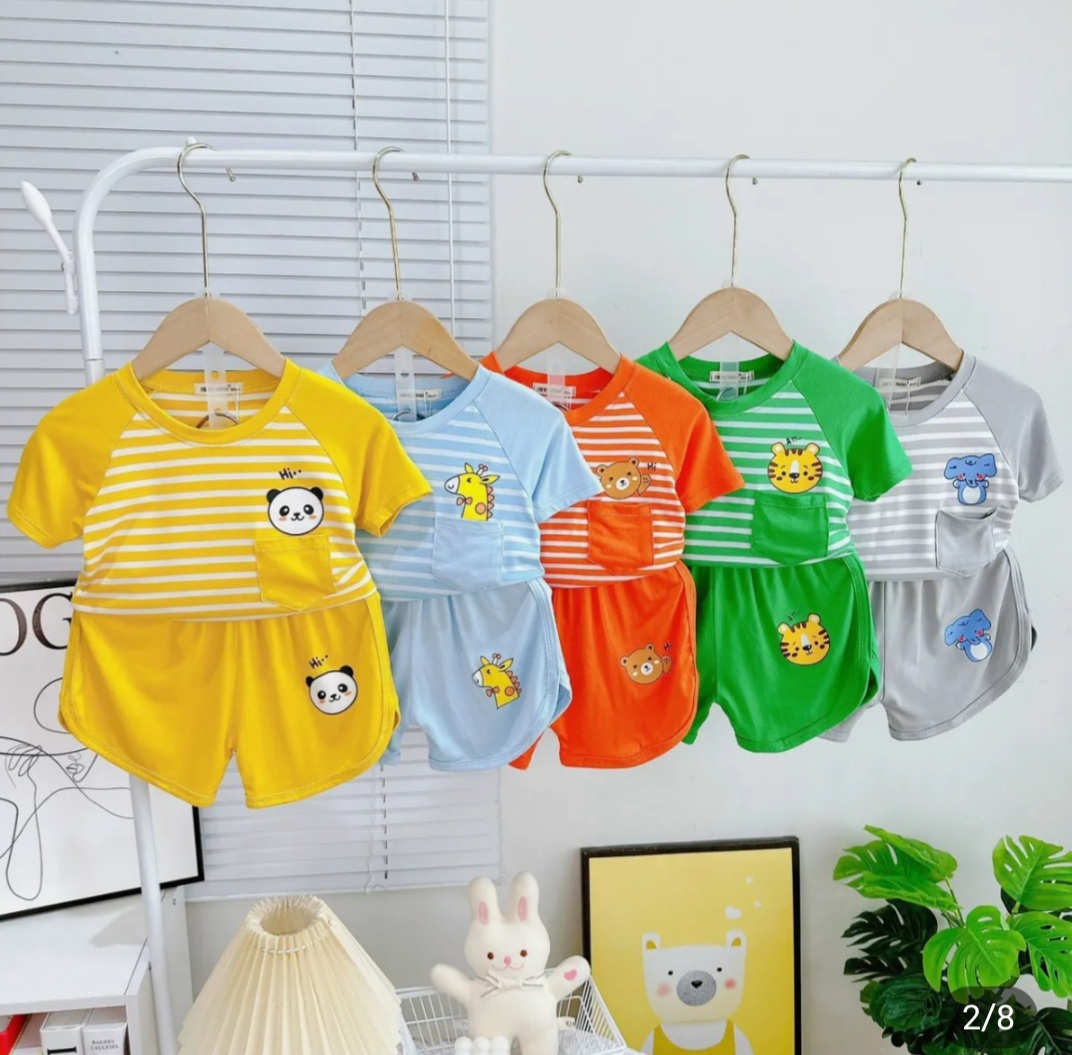 Sét 3 bộ cộc tay chất thun lạnh CAO CẤP Minky Mom siêu mềm mịn, thoáng mát cho bé trai, bé gái đáng yêu từ 5 – 13kg