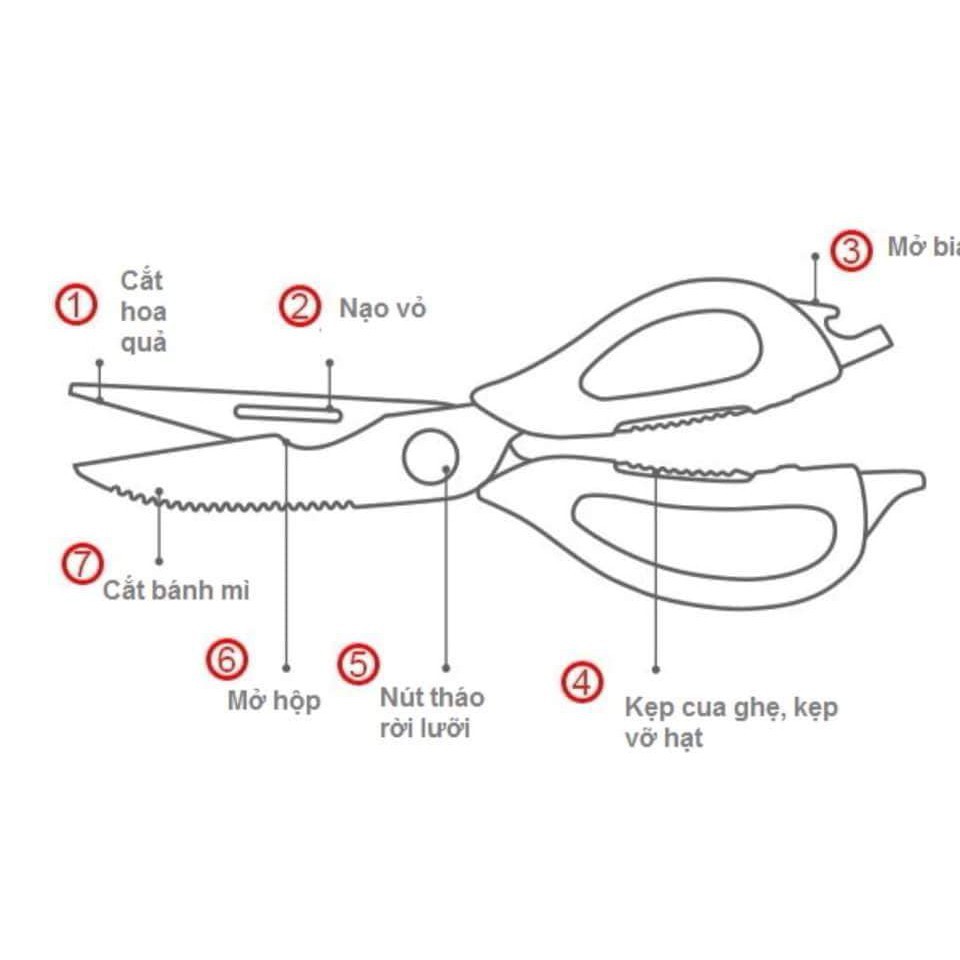 Kéo Nhà Bếp Lock&Lock Lor131 [22.8Cm]
