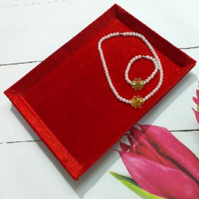 Khay nhung trũng kích thước 19cm x 27cm