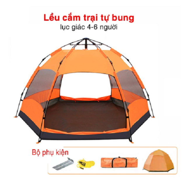 Lều tự bung 4-6 người cực chất cực rẻ