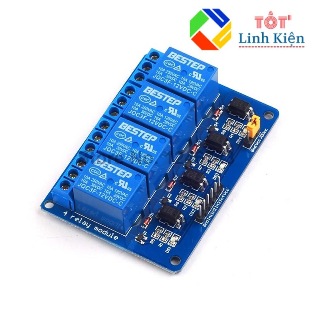 Module Relay 4 Kênh 12V-220V 10A