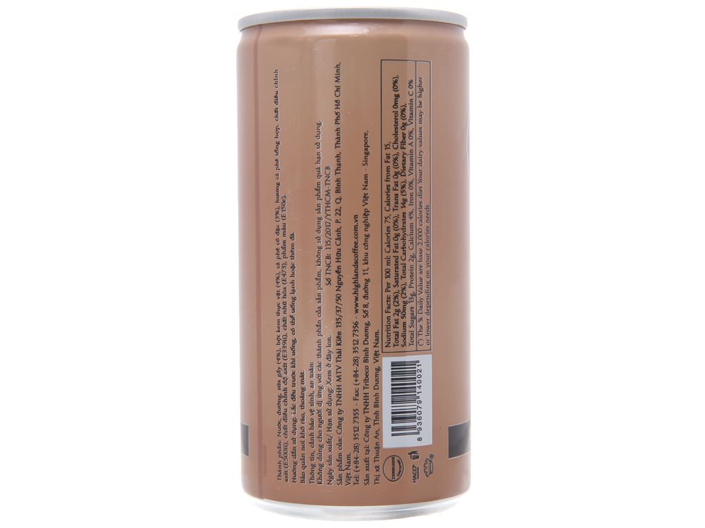 [Thùng 24 Lon] Cà Phê Sữa Highlands Coffee 185ml